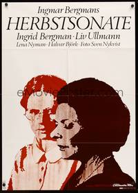 2j604 AUTUMN SONATA German '78 Hostsonaten, Ingmar Bergman directs & Ingrid Bergman stars!