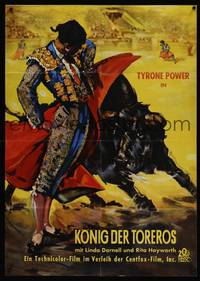 2j615 BLOOD & SAND German '49 great artwork of matador & bull by Meerwald!