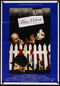 2j618 BLUE VELVET German '86 directed by David Lynch, sexy Isabella Rossellini, Kyle McLachlan