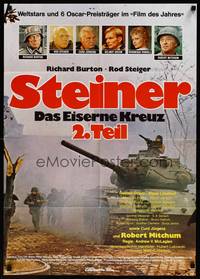 2j621 BREAKTHROUGH German '79 Andrew McLaglen directed, cool image of tank in smoke!