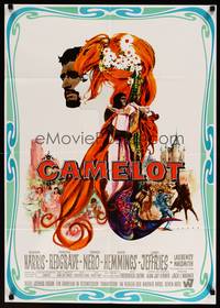 2j627 CAMELOT German '68 Richard Harris as King Arthur, Vanessa Redgrave as Guenevere, Rehak art!