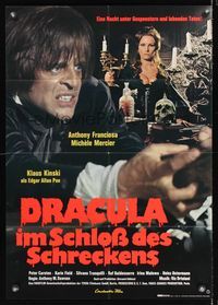 2j667 DRACULA IN THE CASTLE OF BLOOD German '72 sexy Michele Mercier, crazed Klaus Kinski!