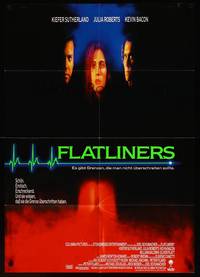 2j683 FLATLINERS German '90 Kiefer Sutherland, Julia Roberts, Kevin Bacon, Baldwin, Oliver Platt