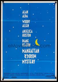 2j750 MANHATTAN MURDER MYSTERY German '93 Woody Allen, Anjelica Huston, Diane Keaton, Alan Alda