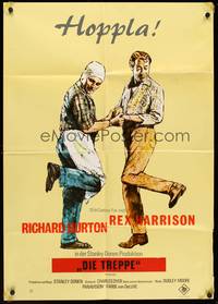 2j807 STAIRCASE German '69 Stanley Donen directed, Rex Harrison & Richard Burton dance!