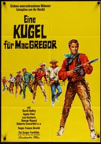 2j828 UP THE MACGREGORS German '68 Sette donne per I MacGregor, cool spaghetti western art!