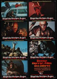 2j966 HILLS HAVE EYES German LC poster '79 Wes Craven, wild images of sub-human Michael Berryman!