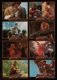 2j972 INDIANA JONES & THE TEMPLE OF DOOM German LC poster '84 many images of Kate Capshaw!