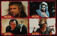 2j980 MAD MAX BEYOND THUNDERDOME horizontal German LC poster '85 wasteland hero Mel Gibson!
