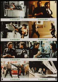 2j993 TIMECOP German LC poster '94 Jean-Claude Van Damme still has time to save his dead wife!