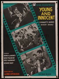 2j158 YOUNG & INNOCENT Indian R60s Alfred Hitchcock, romantic murder mystery!