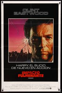 2j199 SUDDEN IMPACT Spanish/U.S. 1sh '83 Clint Eastwood is at it again as Dirty Harry, great image!