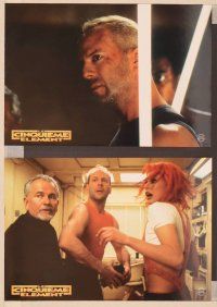 2j217 FIFTH ELEMENT 10 French LCs '97 Bruce Willis, Milla Jovovich, Oldman, directed by Luc Besson!