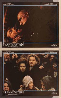 2j241 MARY SHELLEY'S FRANKENSTEIN 6 French LCs '95 Kenneth Branagh directed, De Niro as the monster
