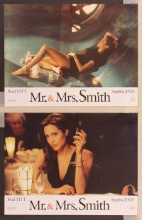 2j245 MR. & MRS. SMITH 6 French LCs '05 Brad Pitt & sexy Angelina Jolie!
