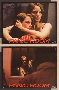 2j253 PANIC ROOM 8 French LCs '02 images of Jodie Foster & young Kristen Stewart!