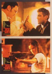 2j881 FROM DUSK TILL DAWN 12 German LCs '96 George Clooney, Quentin Tarantino & sexy Salma Hayek!