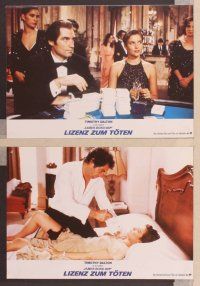 2j896 LICENCE TO KILL 15 German LCs '89 Timothy Dalton as James Bond w/sexy Carey Lowell!
