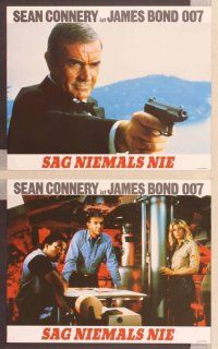 2j904 NEVER SAY NEVER AGAIN 17 German LCs '83 Barbara Carrera, Sean Connery as James Bond 007!
