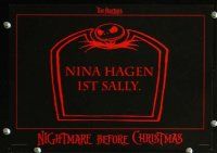 2j907 NIGHTMARE BEFORE CHRISTMAS 13 German LCs '93 Tim Burton, great cartoon horror images!