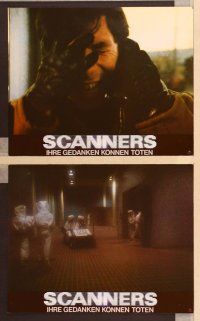 2j919 SCANNERS 11 German LCs '81 David Cronenberg, in 20 seconds your head explodes, Stephen Lack!