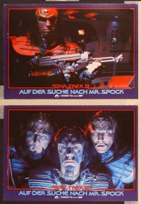 2j923 STAR TREK III 10 German LCs '84 The Search for Spock, Leonard Nimoy, William Shatner!