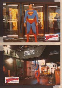 2j926 SUPERMAN IV 21 German LCs '88 great images of Christopher Reeve, Gene Hackman & Jon Cryer!