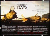 2j931 THIRTEEN DAYS 9 German LCs '00 Kevin Costner, Bruce Greenwood, Cold War thriller!