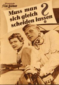 2k189 MUSS MAN SICH GLEICH SCHEIDEN LASSEN German program '53 German movie starring Hardy Kruger!