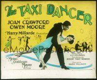 2k134 TAXI DANCER glass slide '27 wonderful c/u of sexy young Joan Crawford dancing w/Owen Moore!