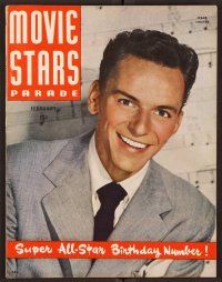 2k091 MOVIE STARS PARADE magazine February 1947 great portrait of Frank Sinatra by Carpenter!