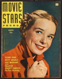 2k092 MOVIE STARS PARADE magazine March 1947 smiling portarit of Diana Lynn by Whitey Schafer!