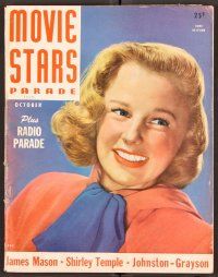 2k099 MOVIE STARS PARADE magazine October 1947 June Allyson by Clarence Sinclair Bull!