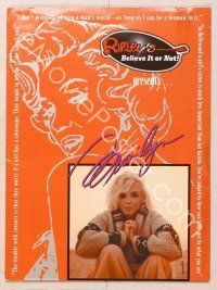 2k248 RIPLEY'S BELIEVE IT OR NOT MARILYN MONROE COLLECTION presskit '01 cool art & color photo!