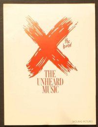2k266 X: THE UNHEARD MUSIC presskit '86 music documentary