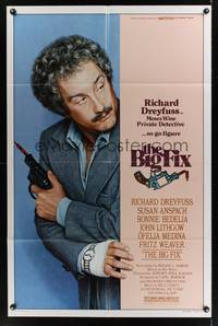 2m083 BIG FIX 1sh '78 great close image of detective Richard Dreyfuss with crayon in his gun!