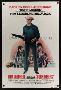 2m109 BORN LOSERS 1sh R74 Tom Laughlin directs and stars as Billy Jack, back by popular demand!