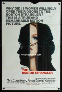 2m111 BOSTON STRANGLER 1sh '68 Tony Curtis, Henry Fonda, he killed thirteen girls!