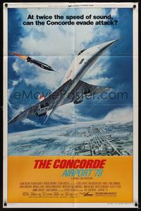 2m199 CONCORDE: AIRPORT '79 style B 1sh '79 cool art of the fastest airplane attacked by missile!