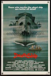 2m252 DEATH SHIP 1sh '80 those who survive are better off dead, cool haunted ocean liner art!