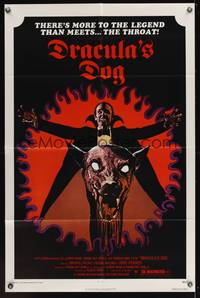 2m285 DRACULA'S DOG 1sh '78 Albert Band, wild artwork of the Count and his vampire canine!