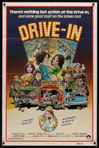 2m288 DRIVE-IN 1sh '76 Texas movie theater teen comedy, Glenn Morshower, Lisa Lemole!