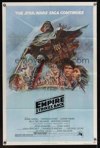 2m305 EMPIRE STRIKES BACK style B 1sh '80 George Lucas sci-fi classic, cool artwork by Tom Jung!
