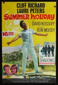 2m821 SUMMER HOLIDAY English 1sh '63 Cliff Richard, Lauri Peters, The Shadows!