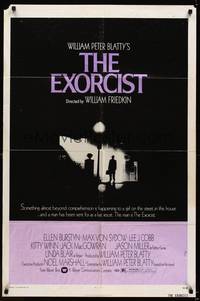 2m319 EXORCIST 1sh '74 William Friedkin, Max Von Sydow, William Peter Blatty horror classic!