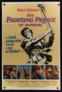 2m337 FIGHTING PRINCE OF DONEGAL style A 1sh '66 Disney, brash young rebel, a fight for freedom!