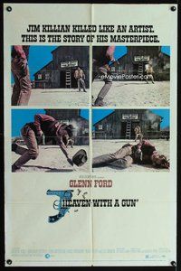 2m427 HEAVEN WITH A GUN 1sh '69 this is the story of Glenn Ford, who kills like an artist!