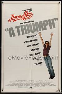 2m605 NORMA RAE style B 1sh '79 Sally Field, the story of a woman with courage!