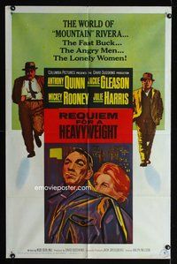 2m678 REQUIEM FOR A HEAVYWEIGHT 1sh '62 Anthony Quinn, Jackie Gleason, Mickey Rooney, boxing!