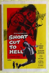 2m723 SHORT CUT TO HELL 1sh '57 directed by James Cagney, from Graham Greene's novel!